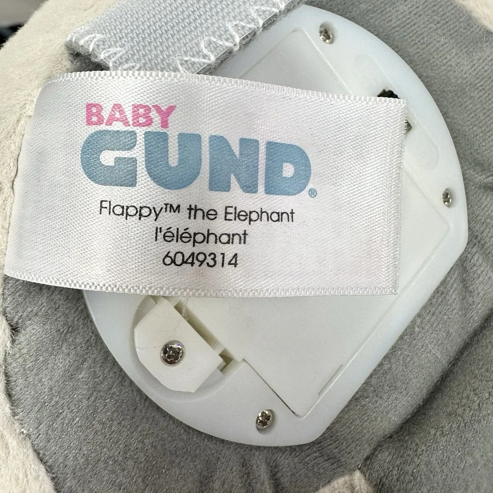 GUND Baby Flappy Animated Peek A Boo Singing Elephant Plush 11